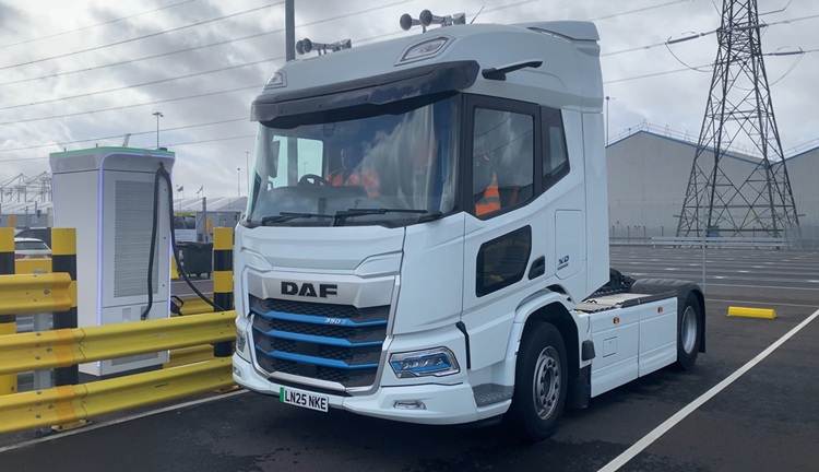 DP World expands low carbon truck programme with new electric HGV trial