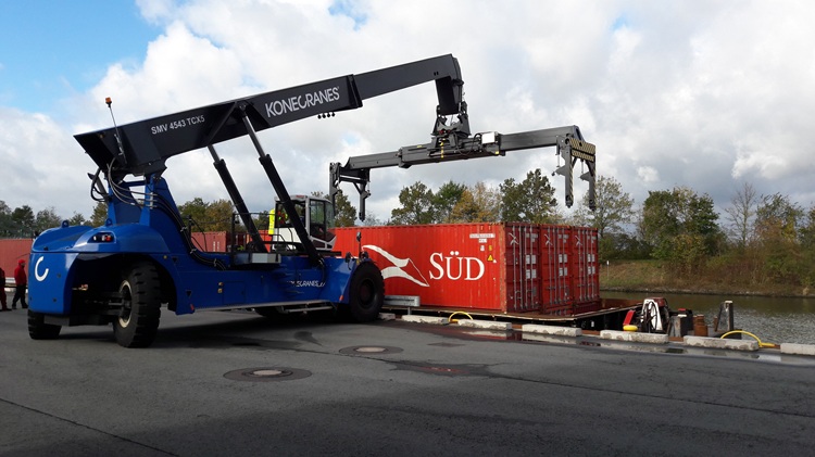One of the largest Reach Stackers in the UK sold by Aprolis Equipment Distribution