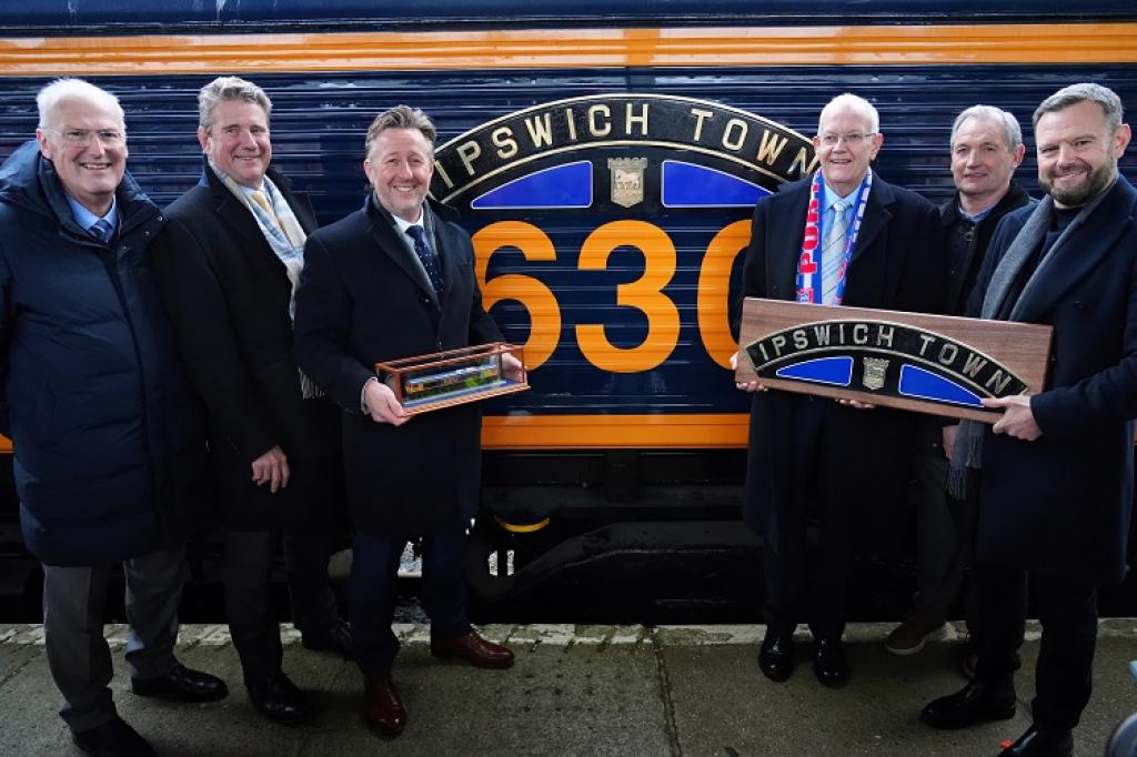 GB Railfreight names Class 66 locomotive ‘Ipswich Town’