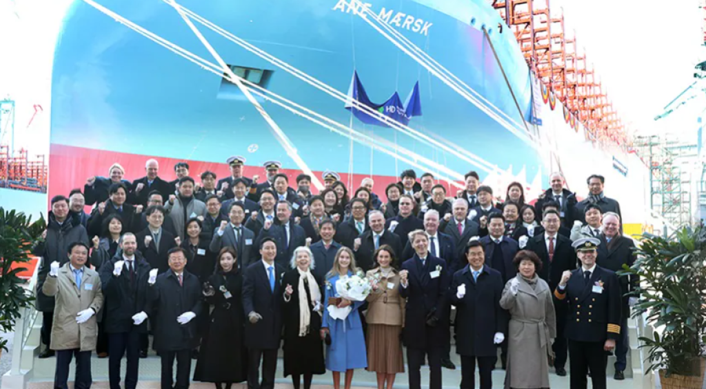 Maersk names first vessel of its large methanol-enabled fleet “Ane Maersk”