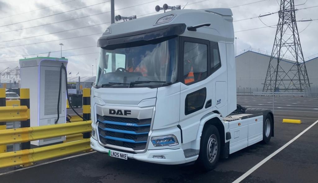 DP World expands low carbon truck programme with new electric HGV trial